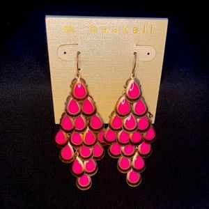 m haskell Chandelier Fuchsia Earrings